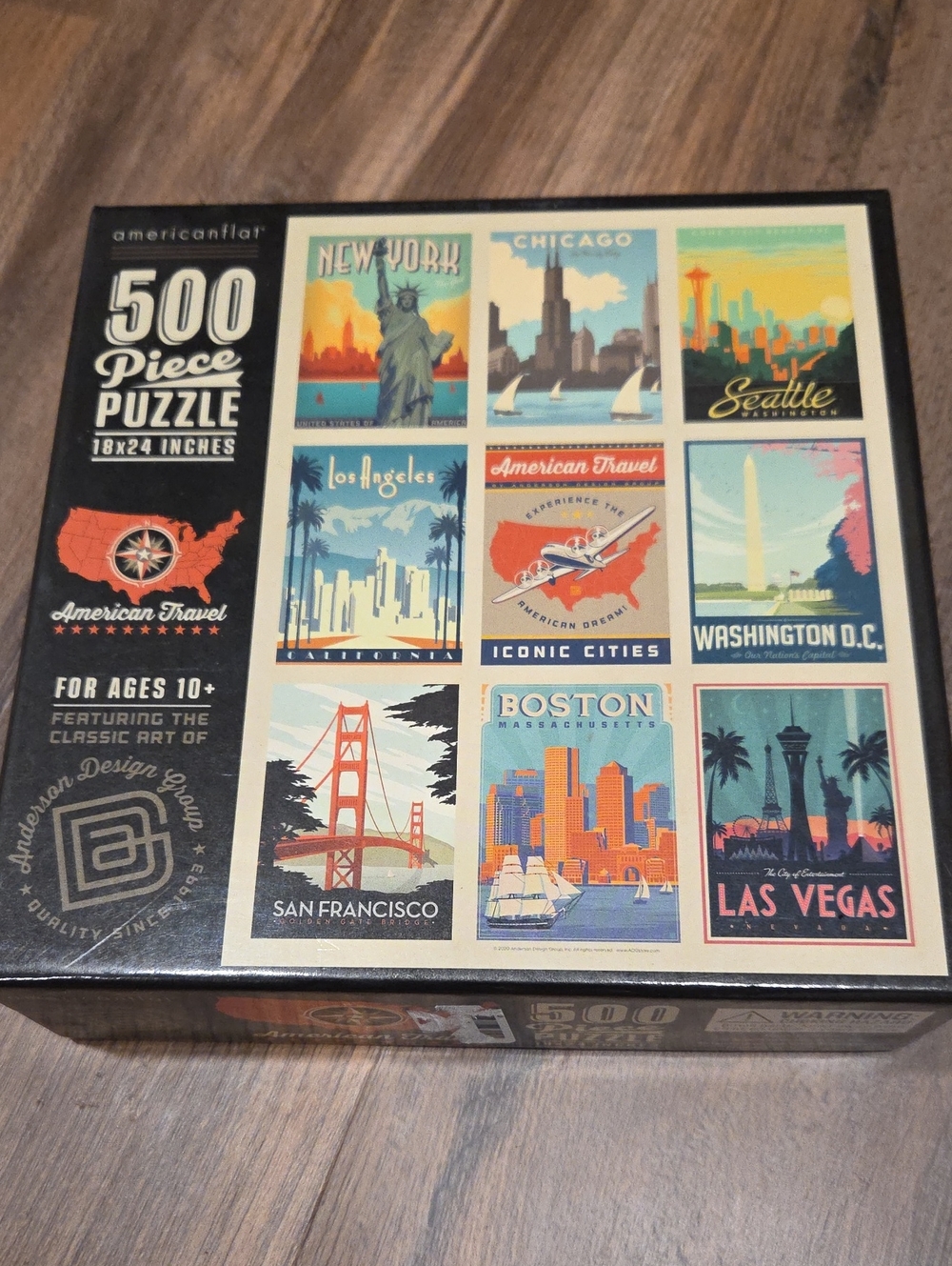 500-Piece Travel Cities Puzzle